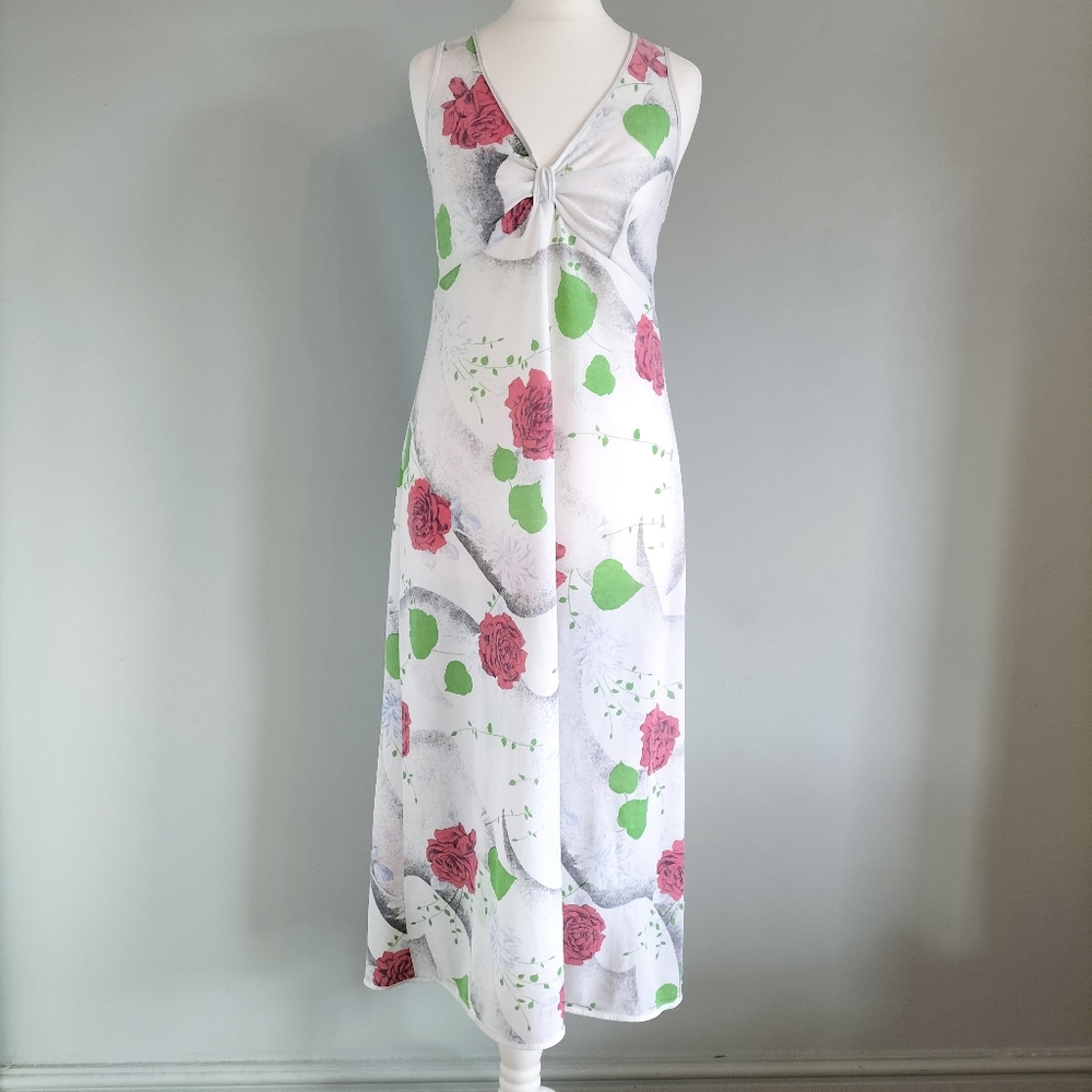 Vintage 80s Nightdress Nightgown Slipdress - Picture 1 of 8